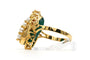 59 Années 50 - Bague en or jaune, perles et chrysoprase 58 Facettes B862
