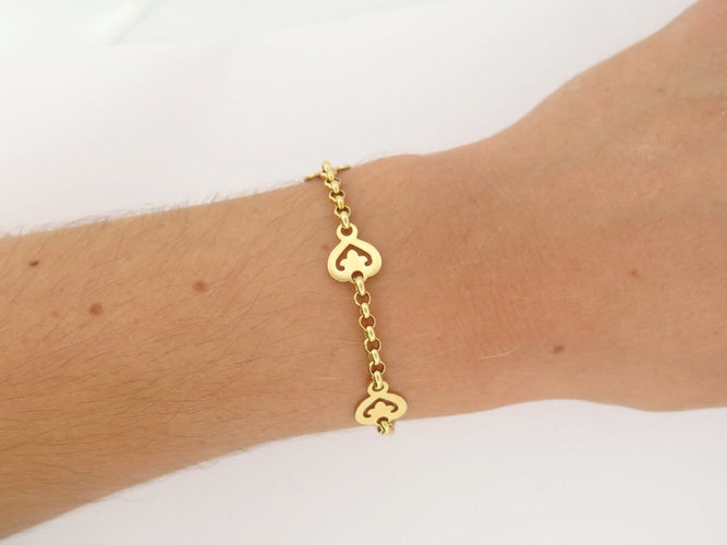 O.J. Perrin Légendes Cœur - Bracelet en or jaune 18k 58 Facettes 276347