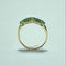 Bague 58 Bague - Diamant et pierres vertes en or jaune 58 Facettes 250277