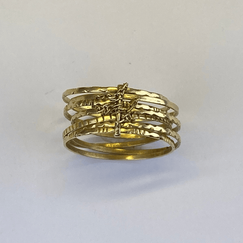 Bague 70 Bague semainier en or jaune 18 carats 58 Facettes 250235