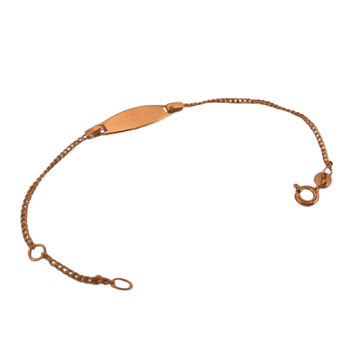 Bracelet Bracelet identité enfant en or jaune 58 Facettes 250163