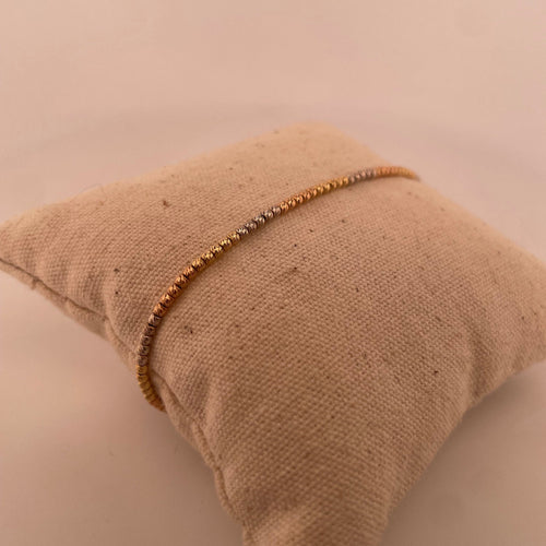 Bracelet Bracelet aux boules en or jaune 58 Facettes 250142