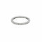 Bague 58 Alliance américaine or blanc et diamants 58 Facettes GU170