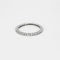 Bague 58 Alliance américaine or blanc et diamants 58 Facettes GU170