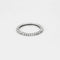 Bague 58 Alliance américaine or blanc et diamants 58 Facettes GU170