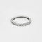 Bague 58 Alliance américaine or blanc et diamants 58 Facettes GU170