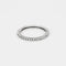 Bague 58 Alliance américaine or blanc et diamants 58 Facettes GU170