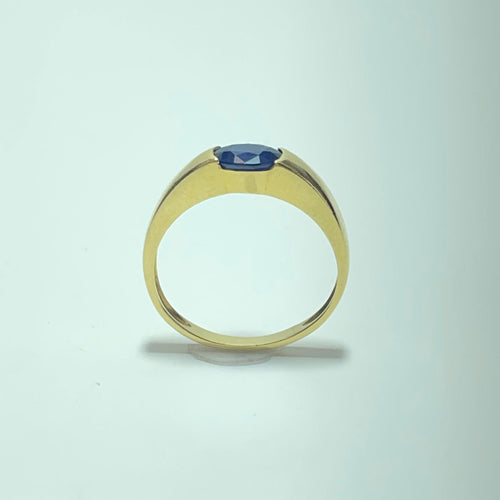 Bague Bague saphir en or jaune 58 Facettes 250078