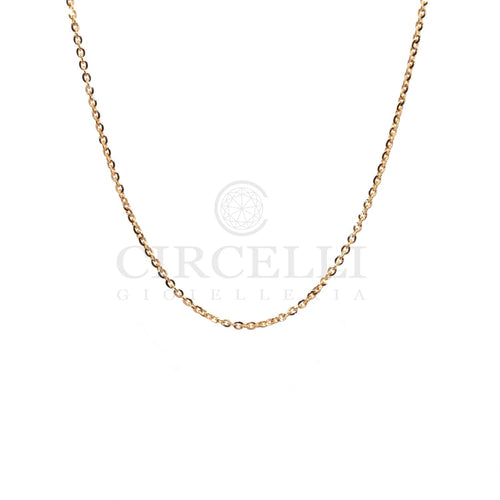 Collier Collier chaîne rolo diamantée en or jaune 18 carats 58 Facettes FA00OG02BMAFB