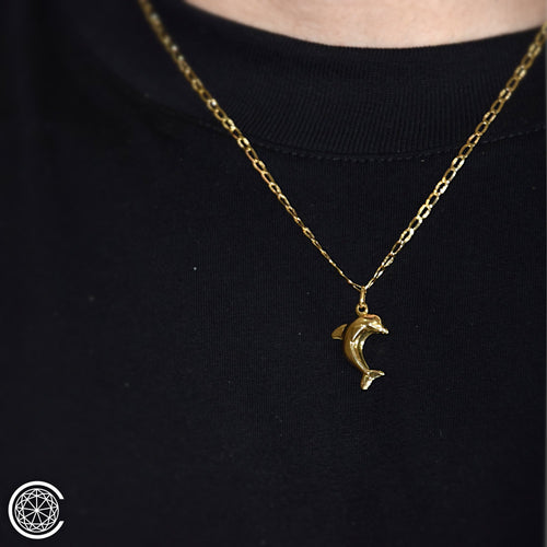 Pendentif Pendentif dauphin en or jaune 18 carats 58 Facettes 47297920