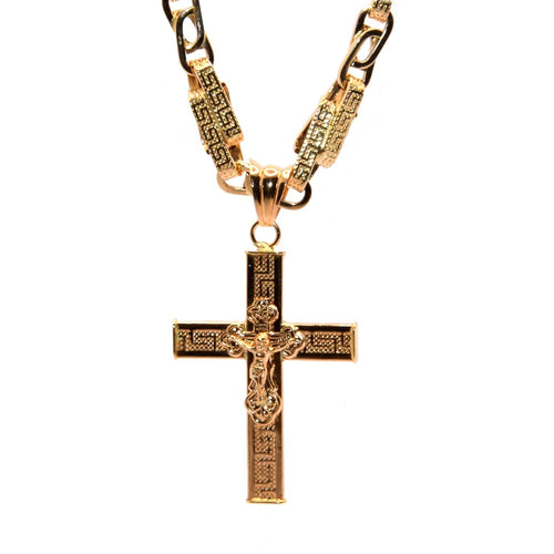 Pendentif Croix grecque - Pendentif en or jaune 18 carats 58 Facettes 4721013