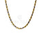 Collier Collier tubulaire bicolore en or 18 carats 58 Facettes 93482417