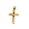 Pendentif Croix stylisée en or jaune 18 carats 58 Facettes 93483209