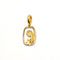 Pendentif Ciondolo madonnina stilizzata oro 18 carati 58 Facettes NM01OG18ABBAR