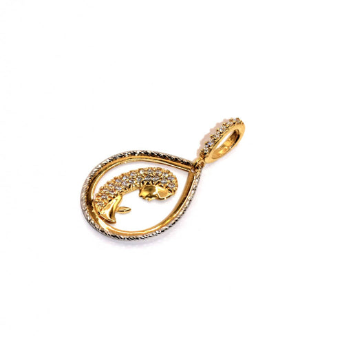 Pendentif GIOIELLERIA CIRCELLI - Pendentif madonnina stylisée en or jaune 18 carats 58 Facettes NM010G18ABWAR