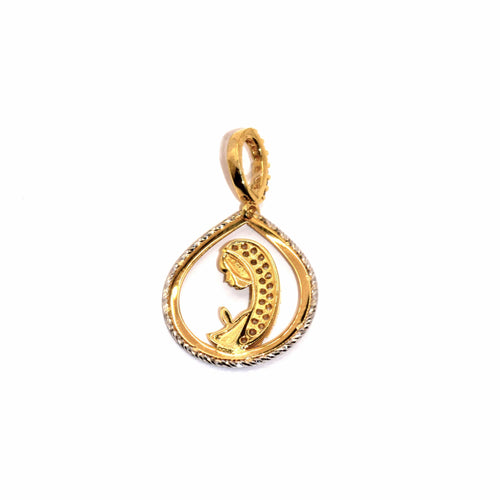 Pendentif GIOIELLERIA CIRCELLI - Pendentif madonnina stylisée en or jaune 18 carats 58 Facettes NM010G18ABWAR