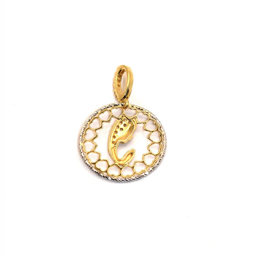 Pendentif Ciondolo madonnina stilizzata oro 18 carati 58 Facettes NM01OG15AAZAR
