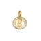 Pendentif Ciondolo madonnina stilizzata oro 18 carati 58 Facettes NM01OG15AAZAR