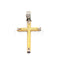 Pendentif Croix stylisée en or jaune 18 carats 58 Facettes 93483155