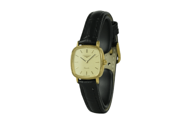Longines TV Quartz - Montre femme plaqué or