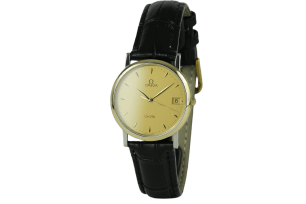 Omega De Ville 196.2432 - Montre en acier et plaqué or 58 Facettes TOT-01529