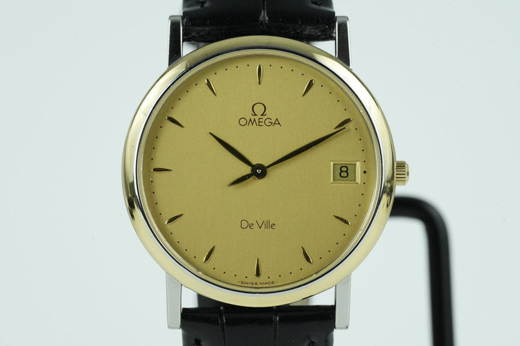 Omega De Ville 196.2432 - Montre en acier et plaqué or 58 Facettes TOT-01529