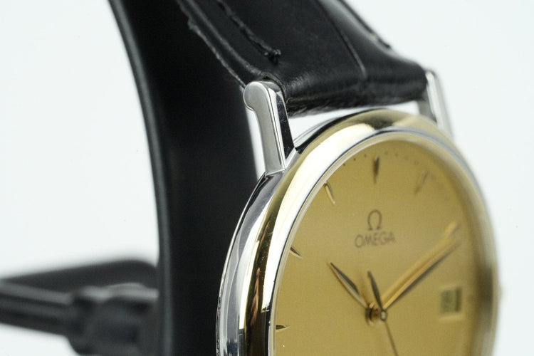 Omega De Ville 196.2432 - Montre en acier et plaqué or 58 Facettes TOT-01529