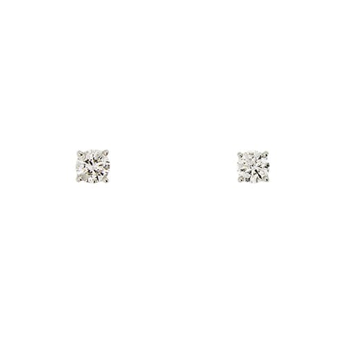 Boucles d'oreilles Boucles d’oreilles puces - Diamants 0,84 ct en or blanc 18 kt 58 Facettes 71