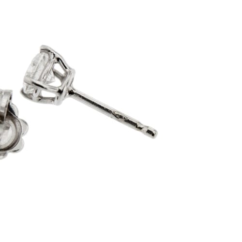 Boucles d'oreilles Boucles d’oreilles puces - Diamants 0,84 ct en or blanc 18 kt 58 Facettes 71