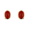 Boucles d'oreilles Boucles d’oreilles puces - Corail en or jaune 18 kt 58 Facettes 37575O