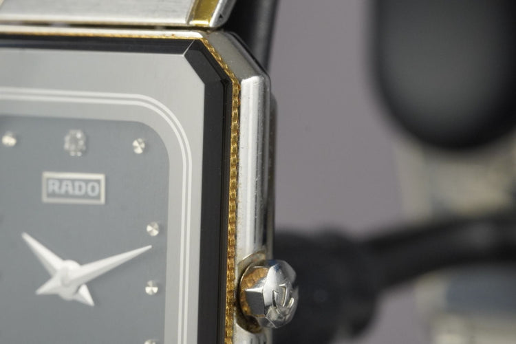 Rado Diastar - Montre quartz en acier, réf. 153.1014.3 58 Facettes TOT-11327