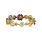 Bracelet Pasquale Bruni - Bracelet fleurs en or jaune 18 ct avec pierres colorées 58 Facettes 38664
