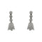 Boucles d'oreilles Boucles d’oreilles pendantes - Diamants en or blanc 18 ct 58 Facettes 40631