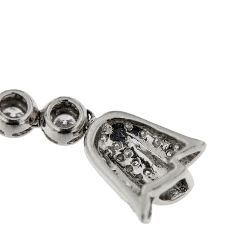 Boucles d'oreilles Boucles d’oreilles pendantes - Diamants en or blanc 18 ct 58 Facettes 40631