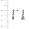 Boucles d'oreilles Boucles d’oreilles pendantes - Diamants en or blanc 18 ct 58 Facettes 40631
