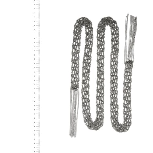 Collier Collier cravate en or blanc 18 ct à franges 58 Facettes 33993
