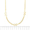 Collier Collier - chaîne maille plate avec 3 nœuds en or jaune 18 ct 58 Facettes 22063
