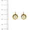 Boucles d'oreilles Boucles d’oreilles fleur à dormeuses en or jaune 18 ct avec perles 58 Facettes 38383