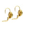 Boucles d'oreilles Boucles d’oreilles fleur à dormeuses en or jaune 18 ct avec perles 58 Facettes 38383