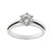Bague 54 Bague solitaire - diamant 0,90 ct en or blanc 18 kt 58 Facettes 4114