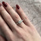 Bague 54 Bague solitaire - diamant 0,90 ct en or blanc 18 kt 58 Facettes 4114