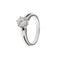 Bague 54 Bague solitaire - diamant 0,90 ct en or blanc 18 kt 58 Facettes 4114