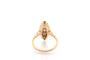 Bague 55.5 Bague en or jaune 18k pavée de 19 diamants 58 Facettes 27893
