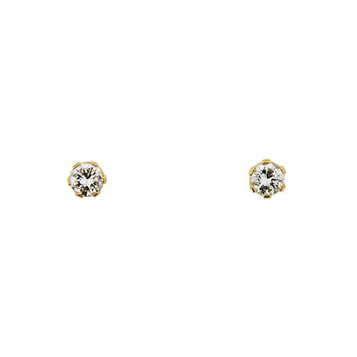 Boucles d'oreilles Boucles d’oreilles puces - Points de lumière en or jaune 18 ct et diamants 0,76 ct 58 Facettes 19444