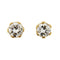 Boucles d'oreilles Boucles d’oreilles puces - Points de lumière en or jaune 18 ct et diamants 0,76 ct 58 Facettes 19444