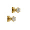 Boucles d'oreilles Boucles d’oreilles puces - Points de lumière en or jaune 18 ct et diamants 0,76 ct 58 Facettes 19444