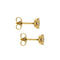 Boucles d'oreilles Boucles d’oreilles puces - Points de lumière en or jaune 18 ct et diamants 0,76 ct 58 Facettes 19444