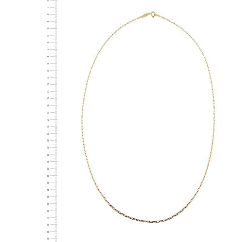 Collier Chini - Collier maille forçat en or jaune 18 ct 58 Facettes 40238