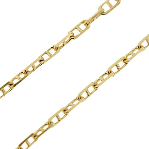 Collier Chini - Collier maille forçat en or jaune 18 ct 58 Facettes 40238