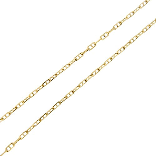 Collier Chini - Collier maille forçat en or jaune 18 ct 58 Facettes 40238